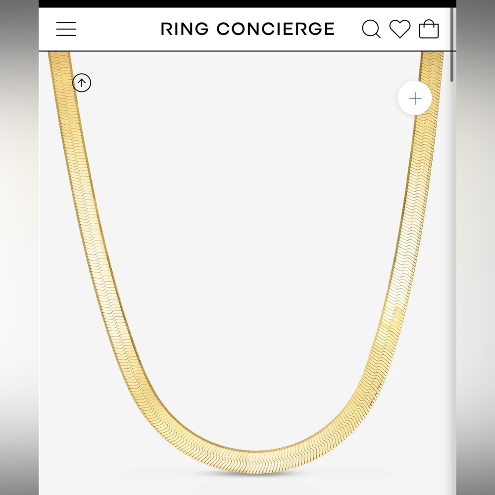 Ring Concierge 14k Gold 5mm 16 inch necklace